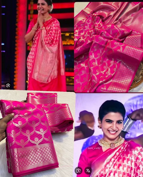 SAMANTHA INSPIRED SAREE-BANARASI TAPETA CATALON SAREE